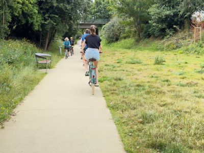 cycling on the greenway