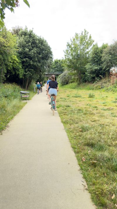 cycling on the greenway