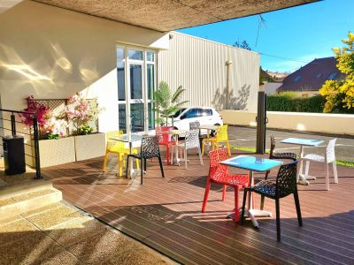 Terrasse lumiere matin