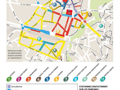 Plan du stationnement perimetre payant