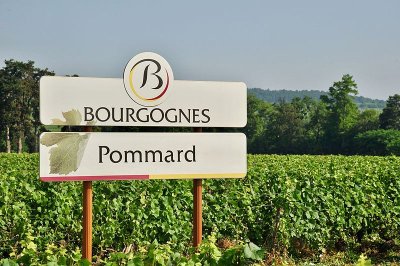 Pommard Bourgogne Road Sign