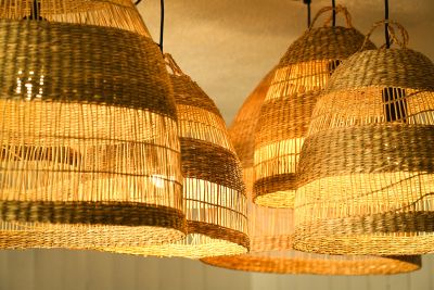 luminaires en paille ambiance chaude ambiance lumineuse 2