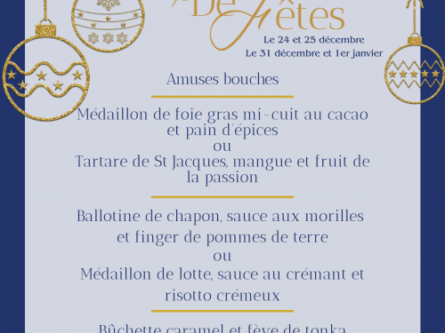 Menus de fêtes