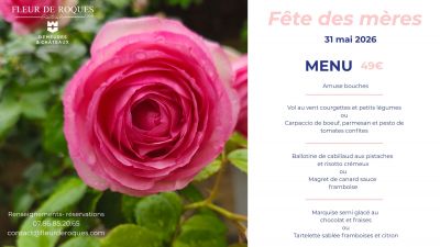 Menu fêtes des mères