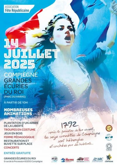 Fête du 14 Juillet 2025 à Compiègne