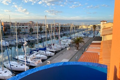 vu  balcon hotel des 2 Golf Port Leucate 1