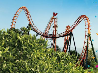 Walibi theme park - 10 km from the hotel