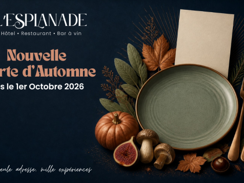 Nouvelle carte d'automne à découvrir dès le 1er octobre 2026