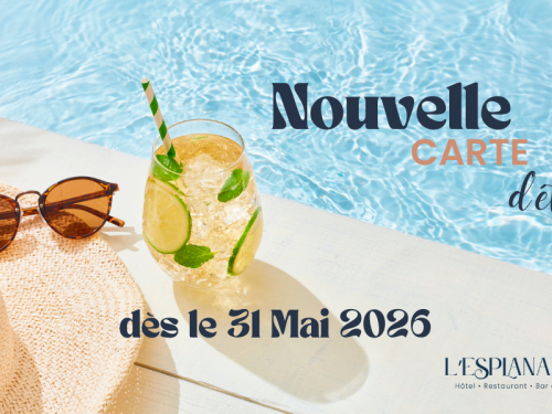 ☀️ Nouvelle carte d’été à découvrir dès le 31 mai à L’Esplanade