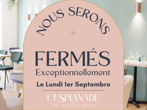 Fermeture Exceptionnelle