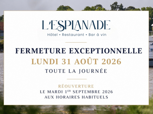 Fermeture exceptionnelle – Lundi 31 août 2026