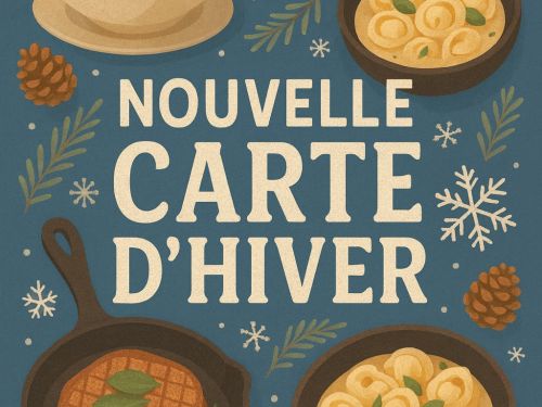 Nouvelle Carte d’Hiver — Disponible dès le 1er Décembre