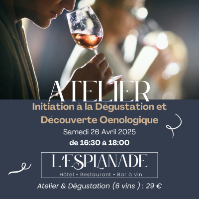 🍇 Atelier Œnologique : Initiation à la Dégustation et Découverte Œnologique🍷