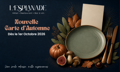 Nouvelle carte d'automne à découvrir dès le 1er octobre 2026