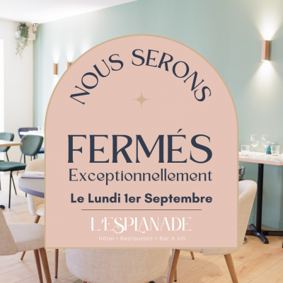 Fermeture Exceptionnelle