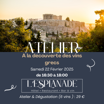 À la découverte des vins grecs – Atelier œnologique 🍷🇬🇷