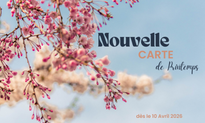 🌸 Lancement de la nouvelle carte de Printemps – 10 avril 2026
