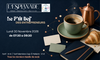 Petit Déj’ des Entrepreneurs – Lundi 30 novembre de 7h30 à 9h30