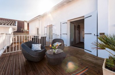 terrasse chambre double hotel de la plage saint palais 1