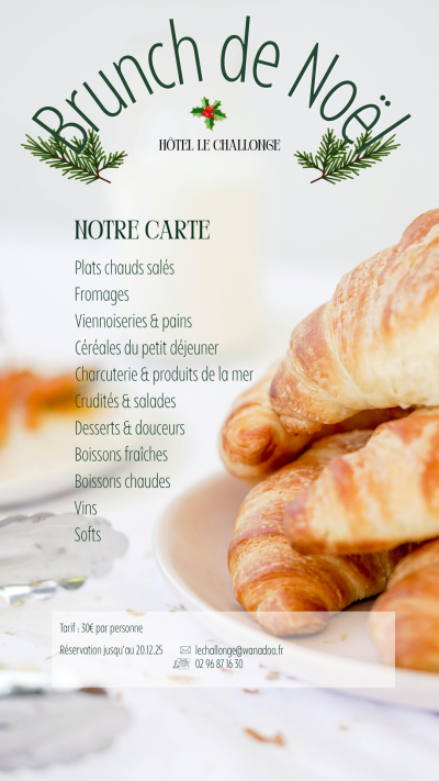 OFFRES COMPLETES HOTEL brunch noel 25