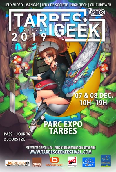 Tarbes Geek Festival culture geek à Tarbes @Tarbes Geek 2019 , du 7 au 8 décembre 2019