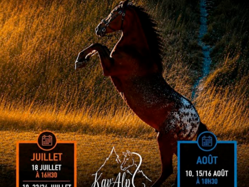 Spectacle équestre Kav'Alp au lac d'Eygliers juillet/août 2026
