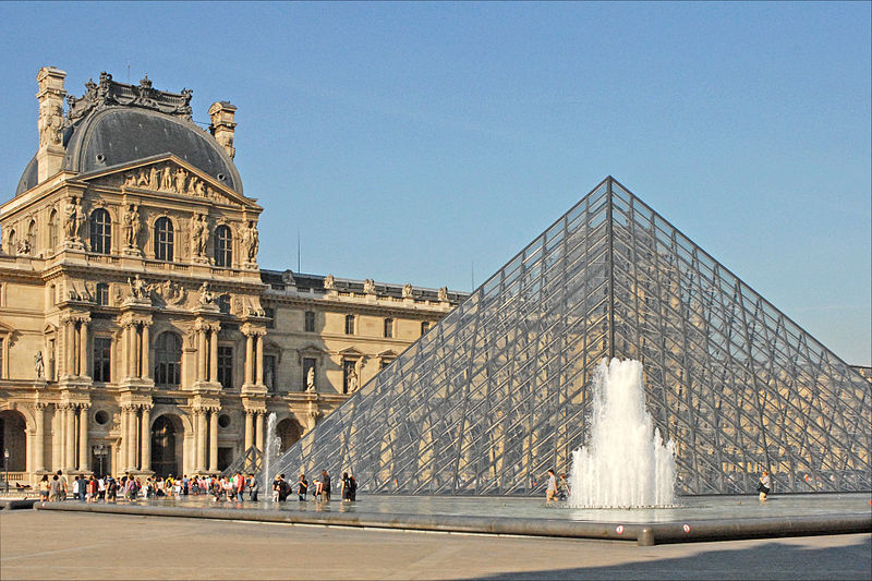The Musee du Louvre museum in Paris France