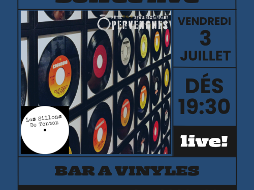 Soirée bar a vinyles vendredi 3 juillet - Chambery 