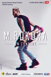 M POKORA CONCERT LE SAMEDI 11 MARS 2017 À 20H00 à la patinoire de Bordeaux Mériadeck
