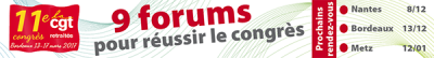 11ÈME CONGRES DE L'UCR-CGT au palais des Congrès de Bordeaux Lac