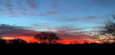 Hebergement Mauriac Gironde La Petite Toscane Saint Emilion coucher soleil