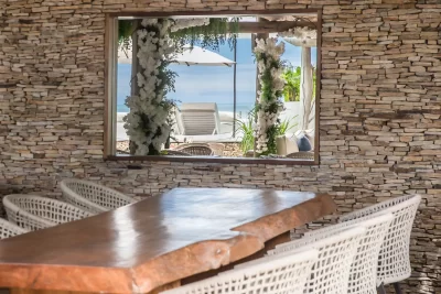 preabeach mur pierre miroir vue terrasse 2