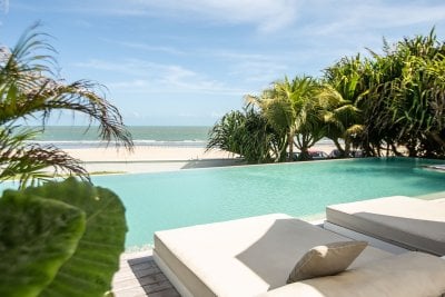 Pool with sea view