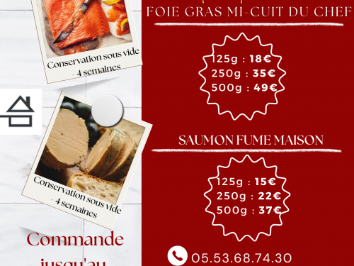 Saumon fumé et Foie gras mi-cuit