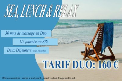 Forfait Sea, Lunch & Relax 