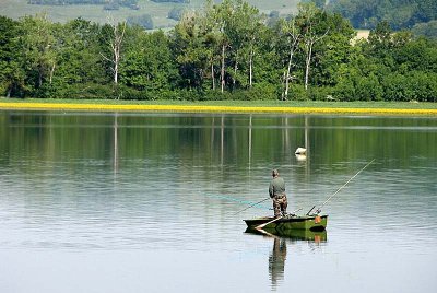 Peche lac de la vingeanne hotel villegusien Jean Francois Feutriez