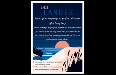  Profitez de –25 % de réduction sur votre séjour !