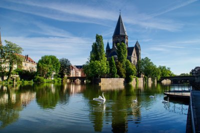 Temple Neuf de Metz und Pont des Roches 1