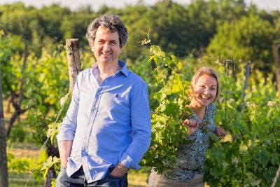 La joie d etre dans les vignes du Chateau Turcaud