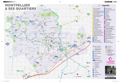 Plan de la ville de Montpellier