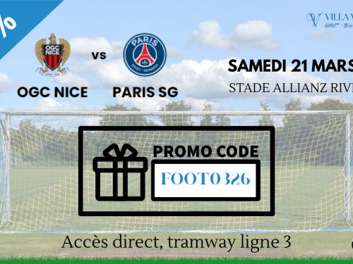 Offre spéciale match OGC Nice – PSG  ⚽