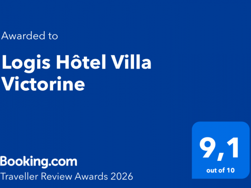 Hôtel Villa Victorine récompensé par un Traveller Review Award – Note 9,1/10