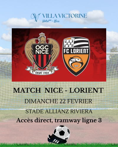Hôtel proche du Stade Allianz Riviera : assistez à Nice vs Lorient en Ligue 1